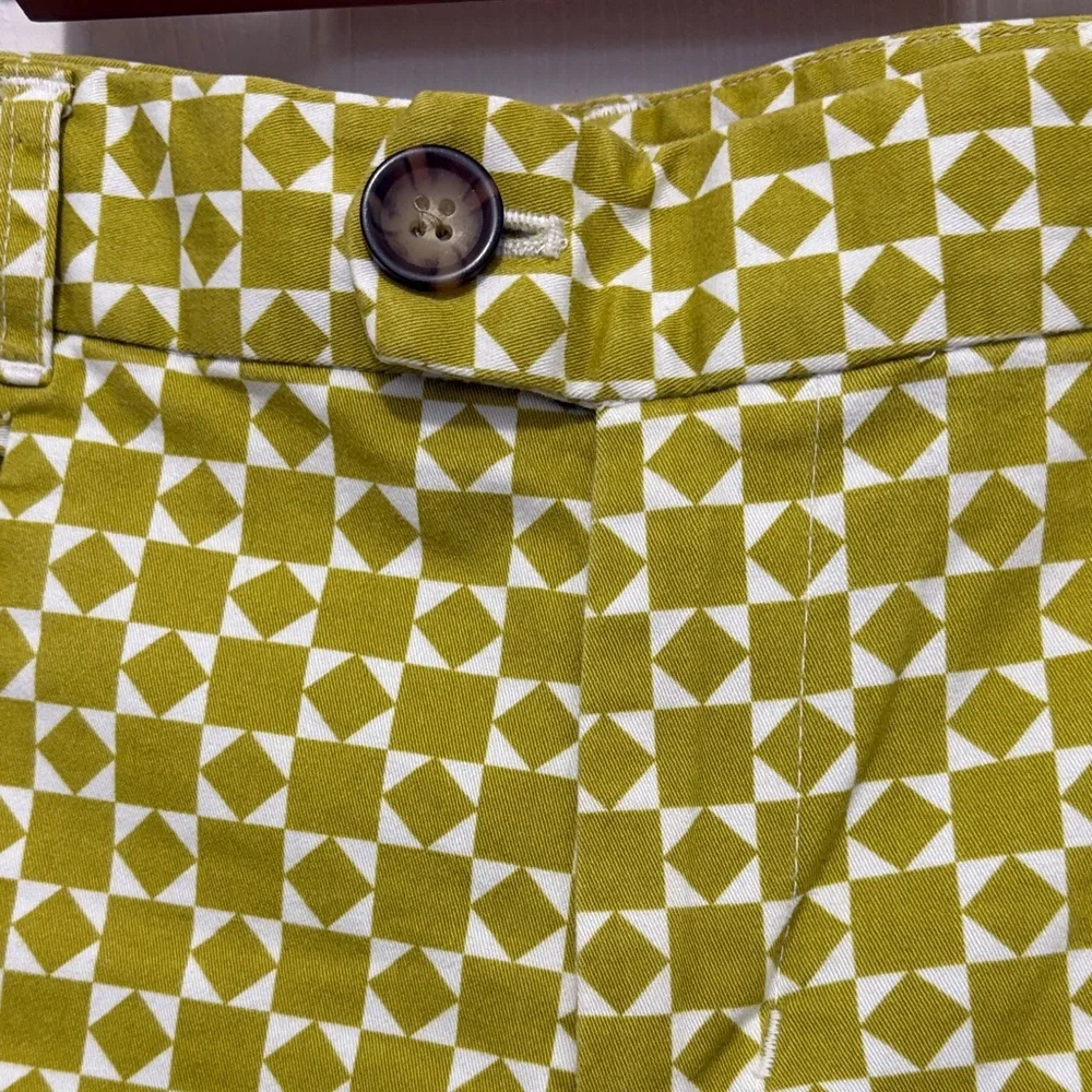 Banana Republic Retro Green Patterned Women's Shorts - Picture 4 of 10